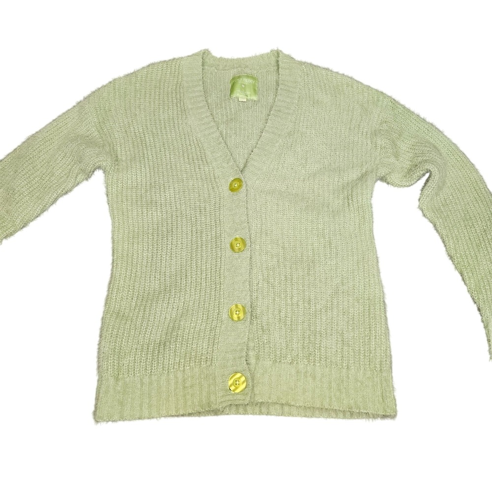 Too Foxy Y2K Green Retro Cardigan Sweater Academia Large‎